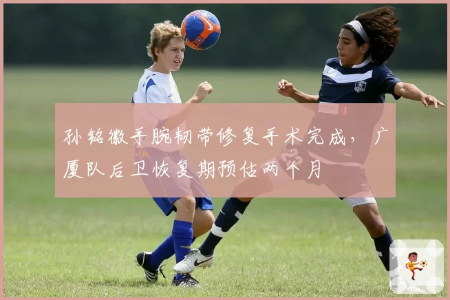 孙铭徽手腕韧带修复手术完成，广厦队后卫恢复期预估两个月