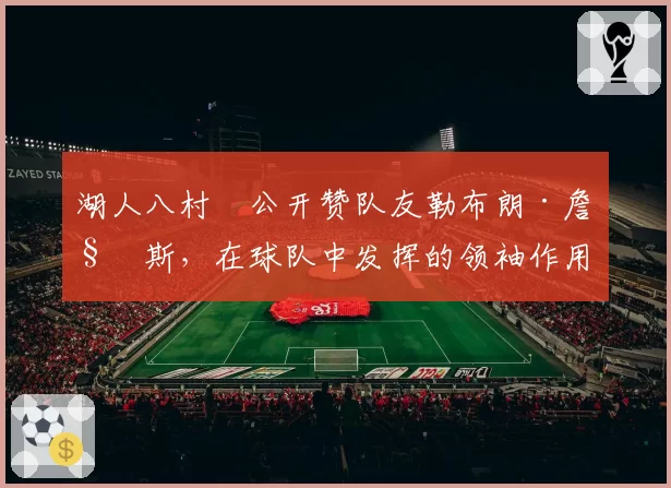 湖人八村塁公开赞队友勒布朗·詹姆斯,在球队中发挥的领袖作用